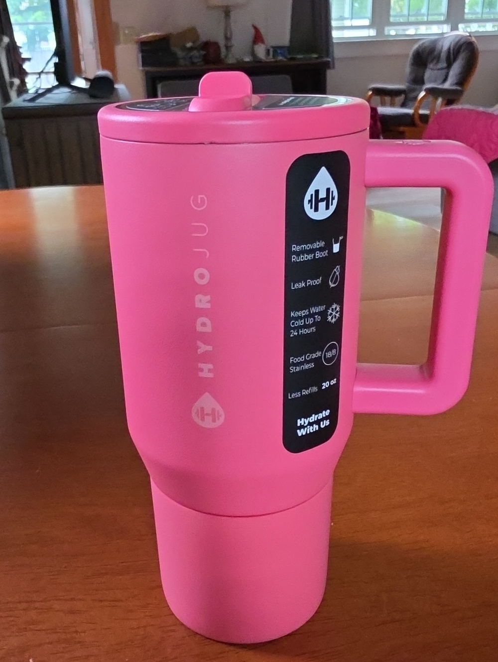 HydroJug 20 oz Traveler - Salmon